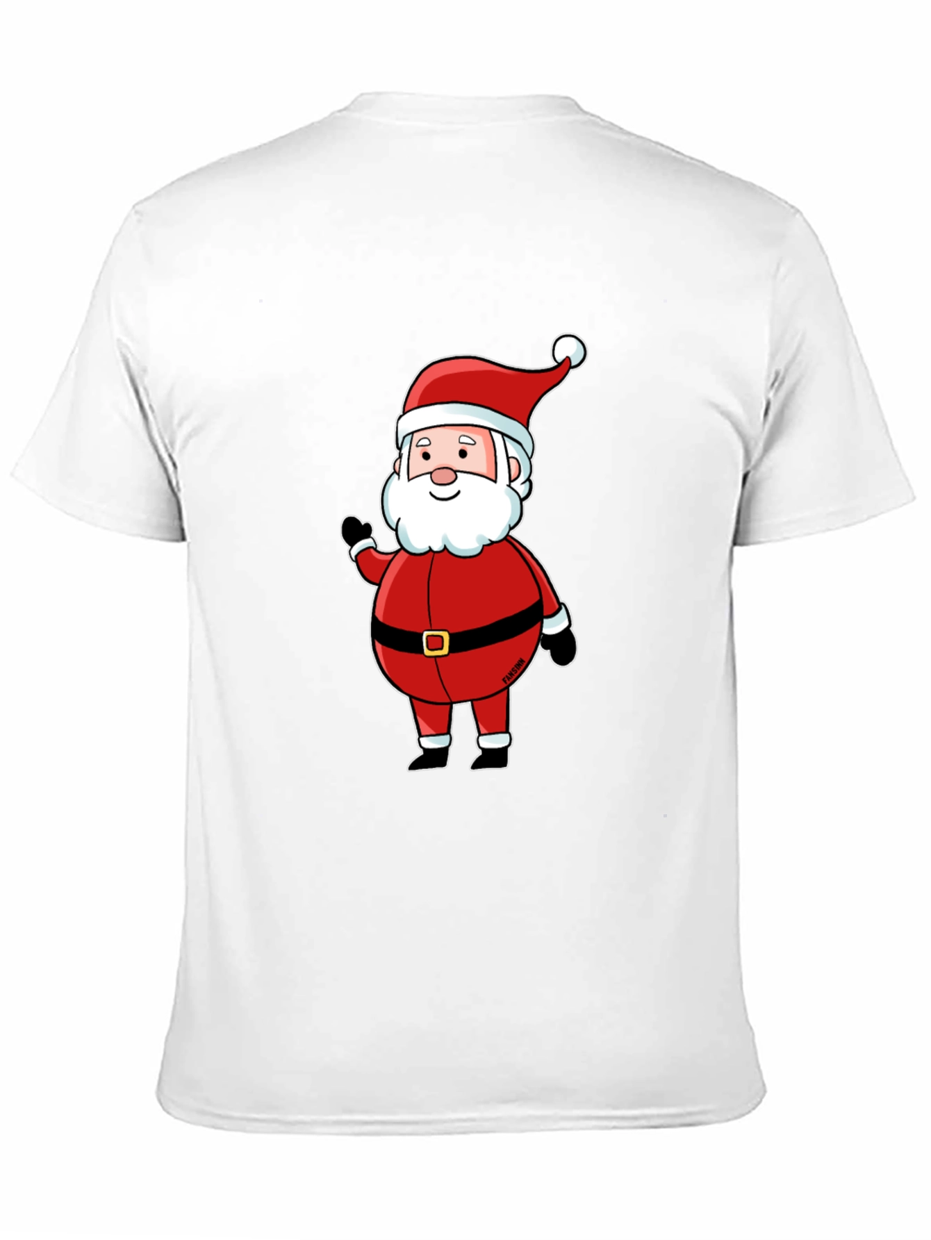 Santa Claus Graphic Black T-Shirt