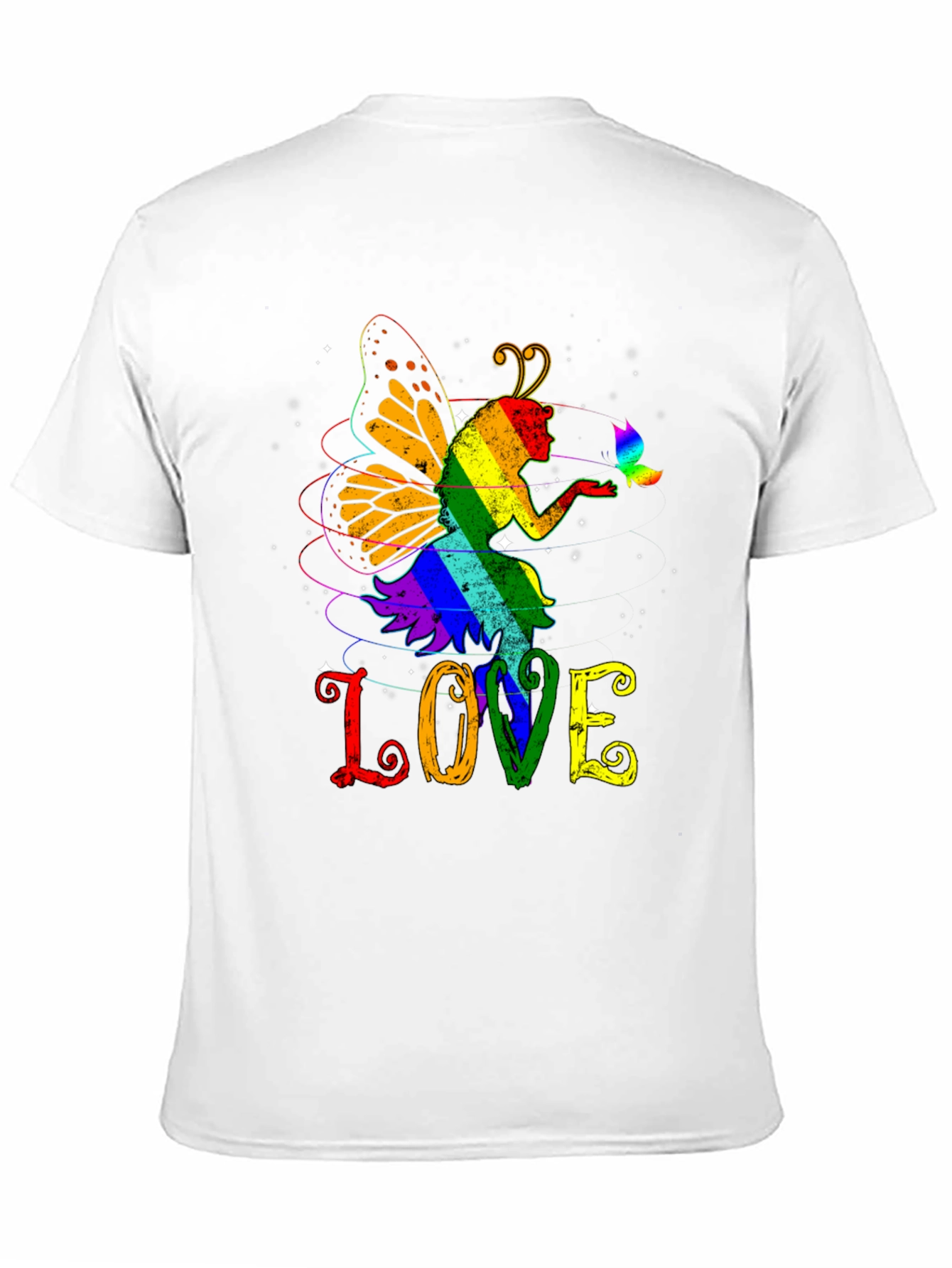 LGBT Fairy LOVE Graphic T-Shirt - Pride Month Apparel