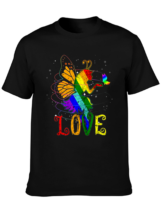 LGBT Fairy LOVE Graphic T-Shirt - Pride Month Apparel