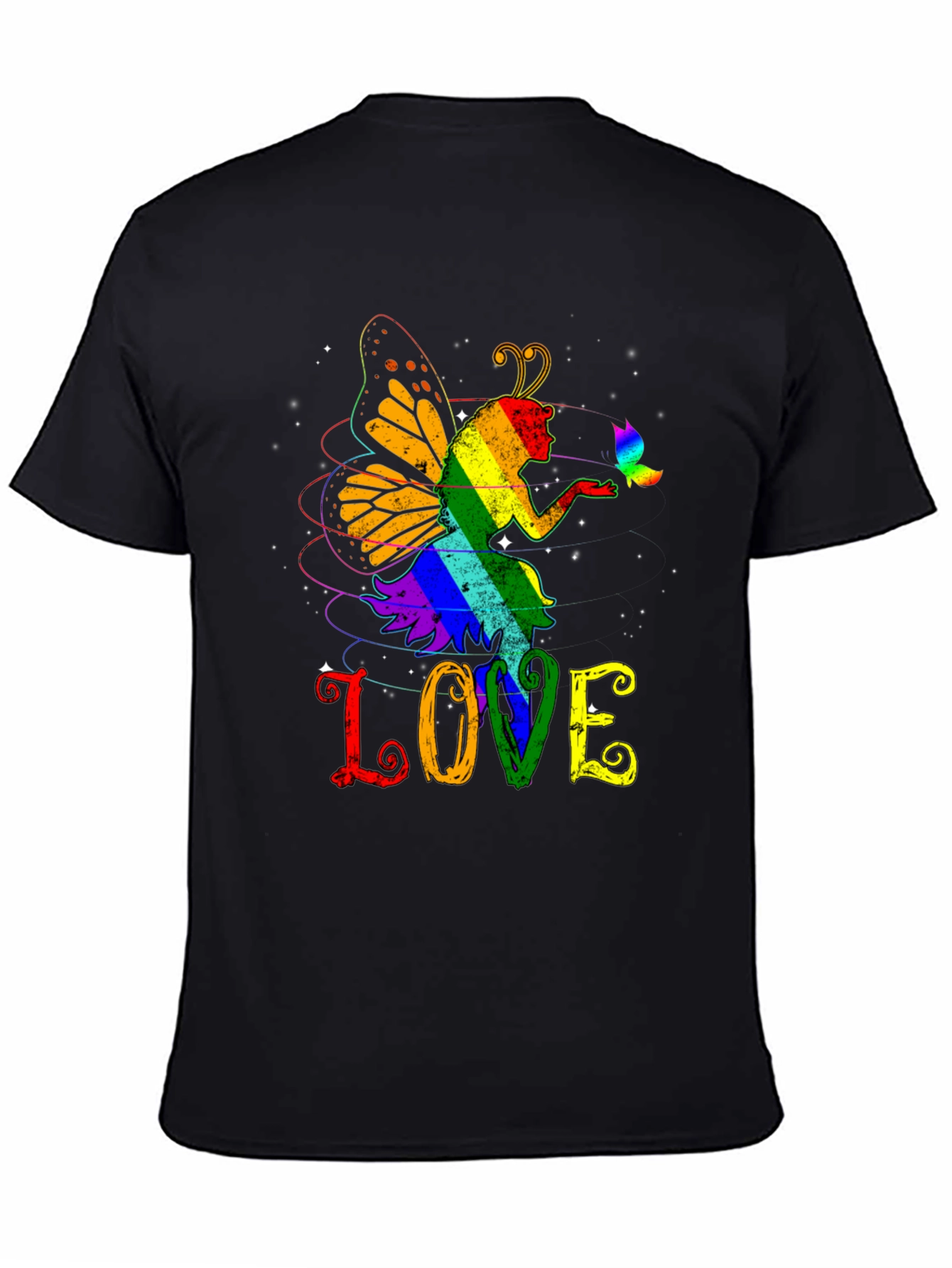 LGBT Fairy LOVE Graphic T-Shirt - Pride Month Apparel