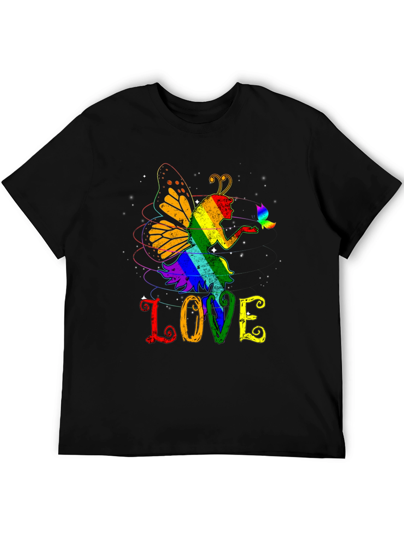 LGBT Fairy LOVE Graphic T-Shirt - Pride Month Apparel