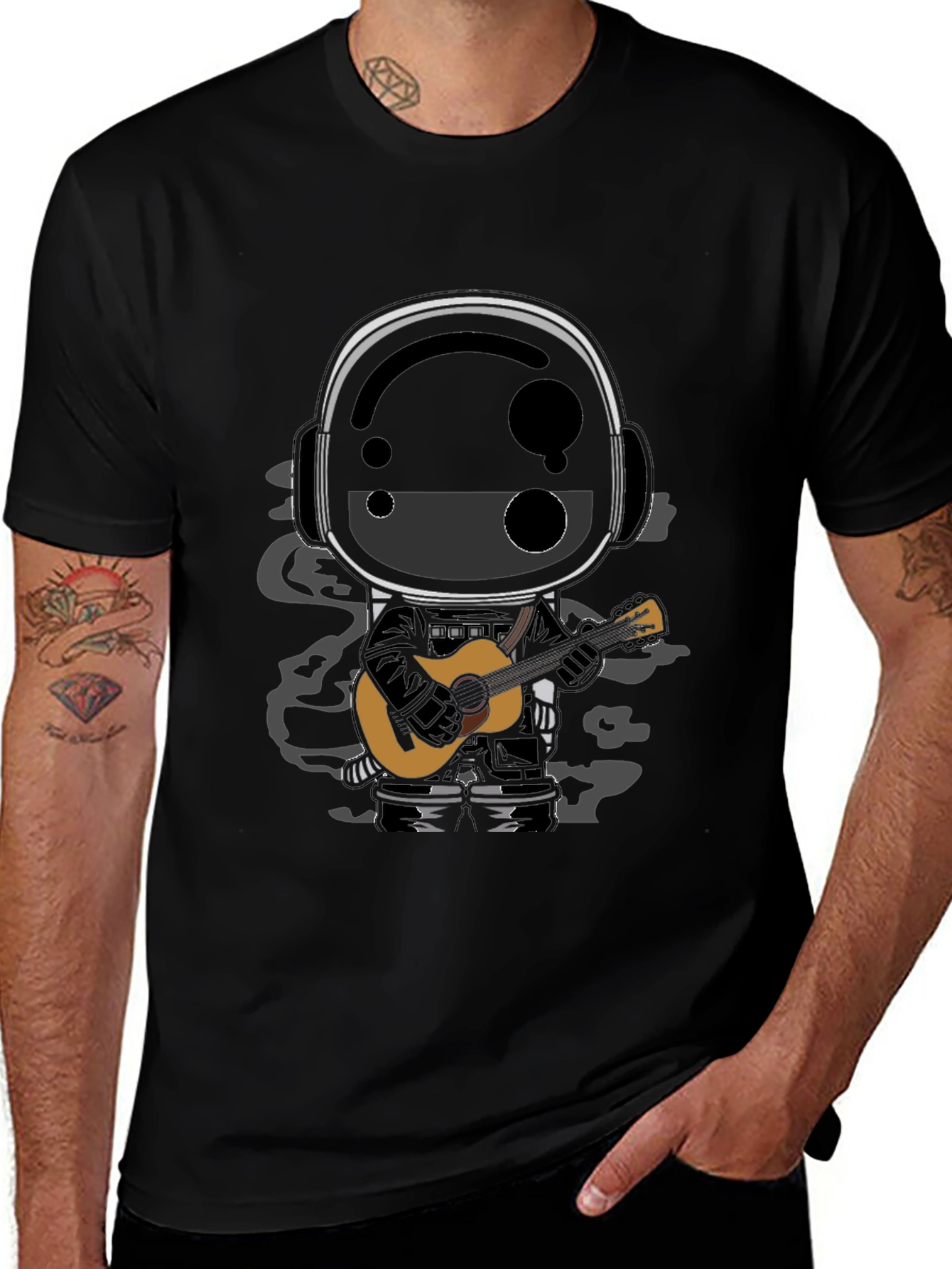 Astronaut Guitarist Graphic Tee