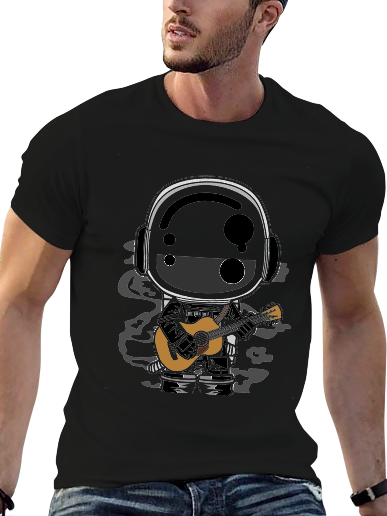 Astronaut Guitarist Graphic Tee