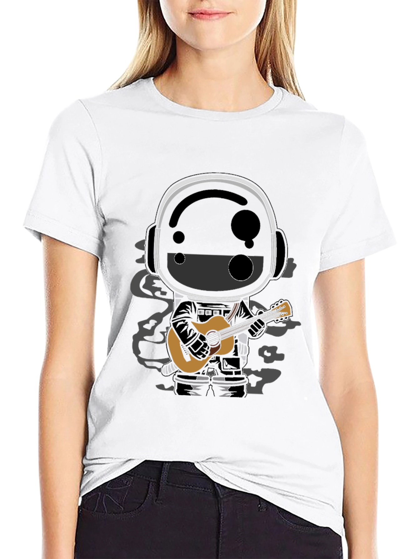 Astronaut Guitarist Graphic Tee