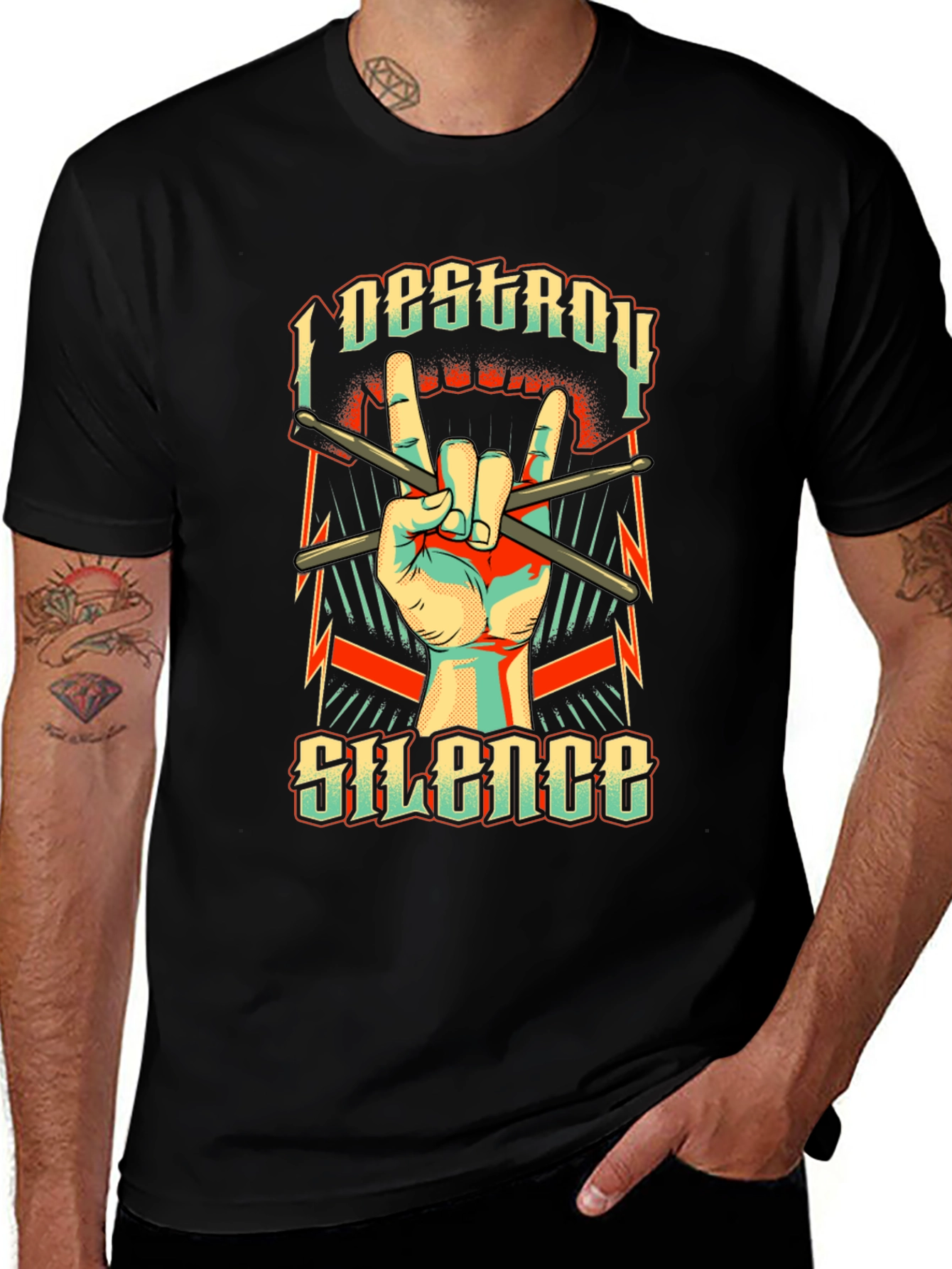 I Destroy Silence Graphic T-Shirt