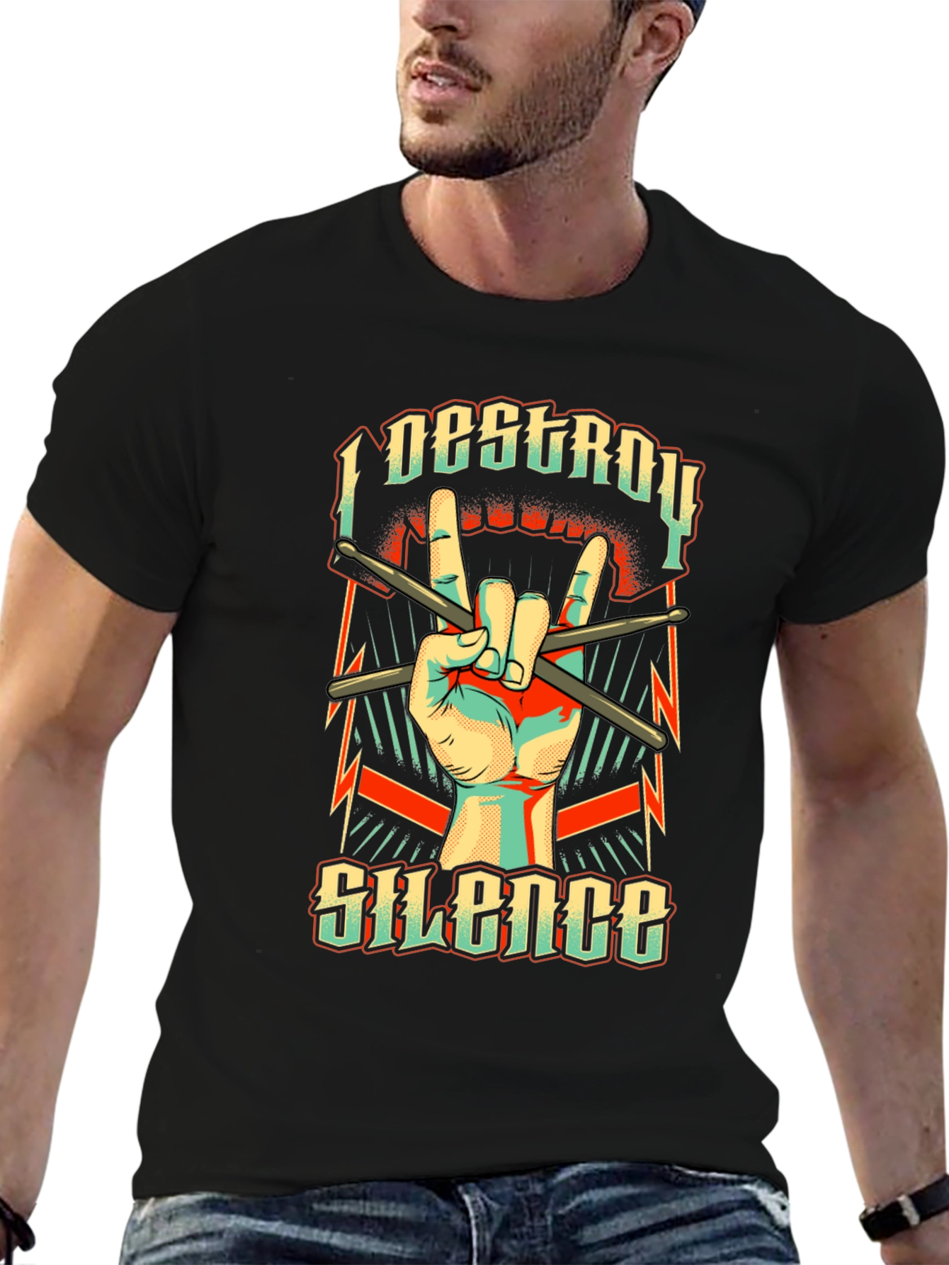 I Destroy Silence Graphic T-Shirt