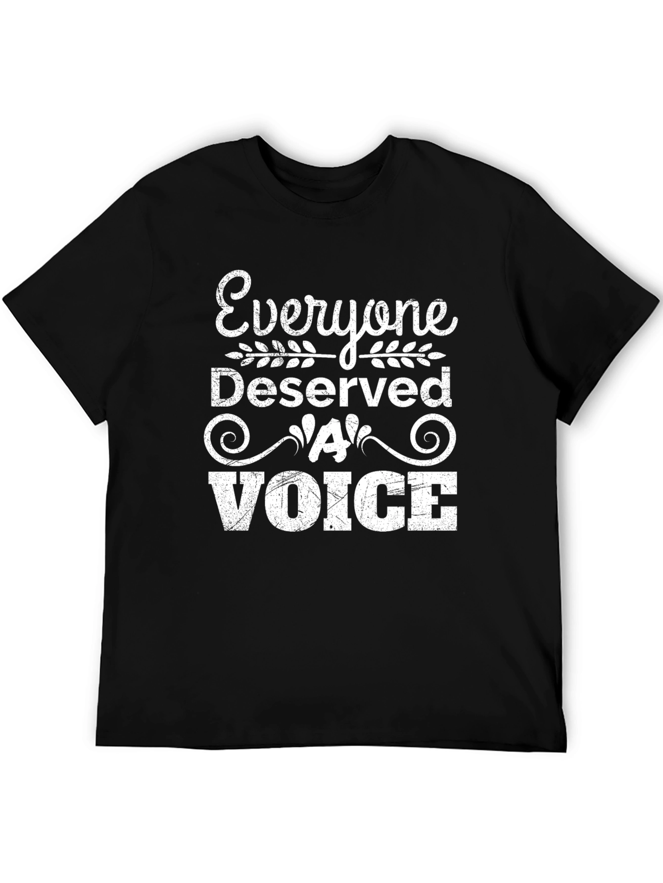 Everyone Deserves a Voice Graphic Tee - Black