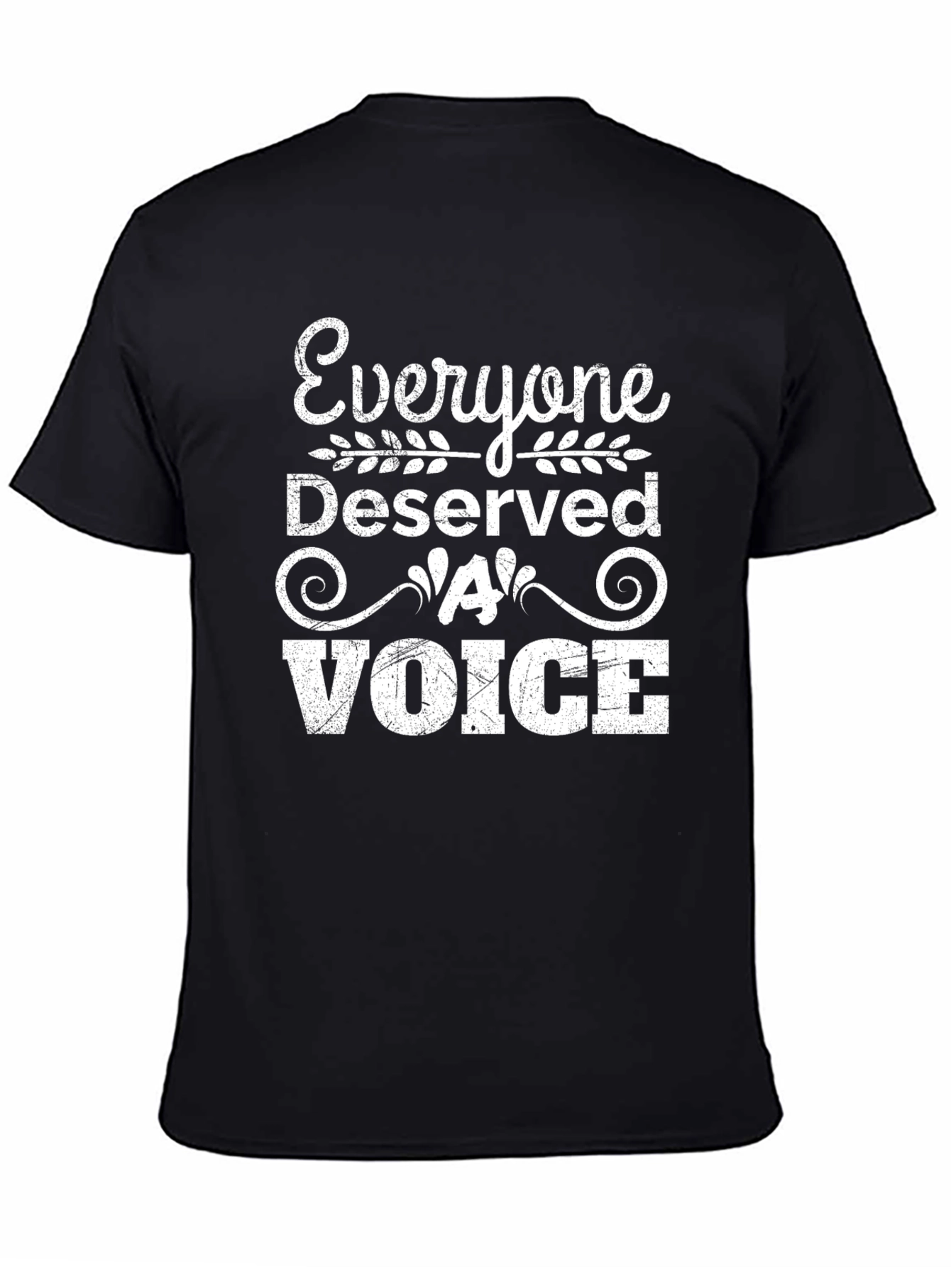 Everyone Deserves a Voice Graphic Tee - Black