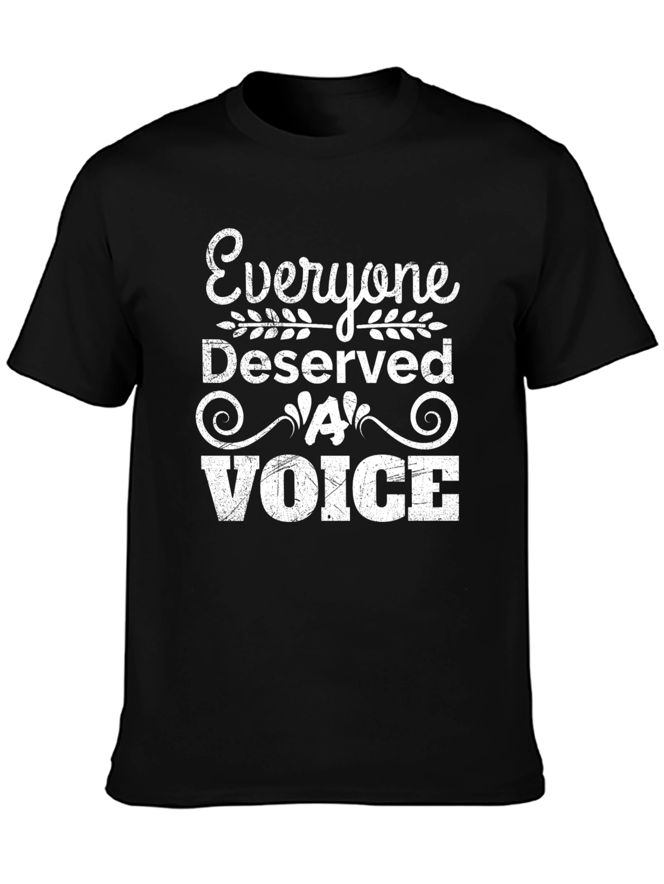 Everyone Deserves a Voice Graphic Tee - Black