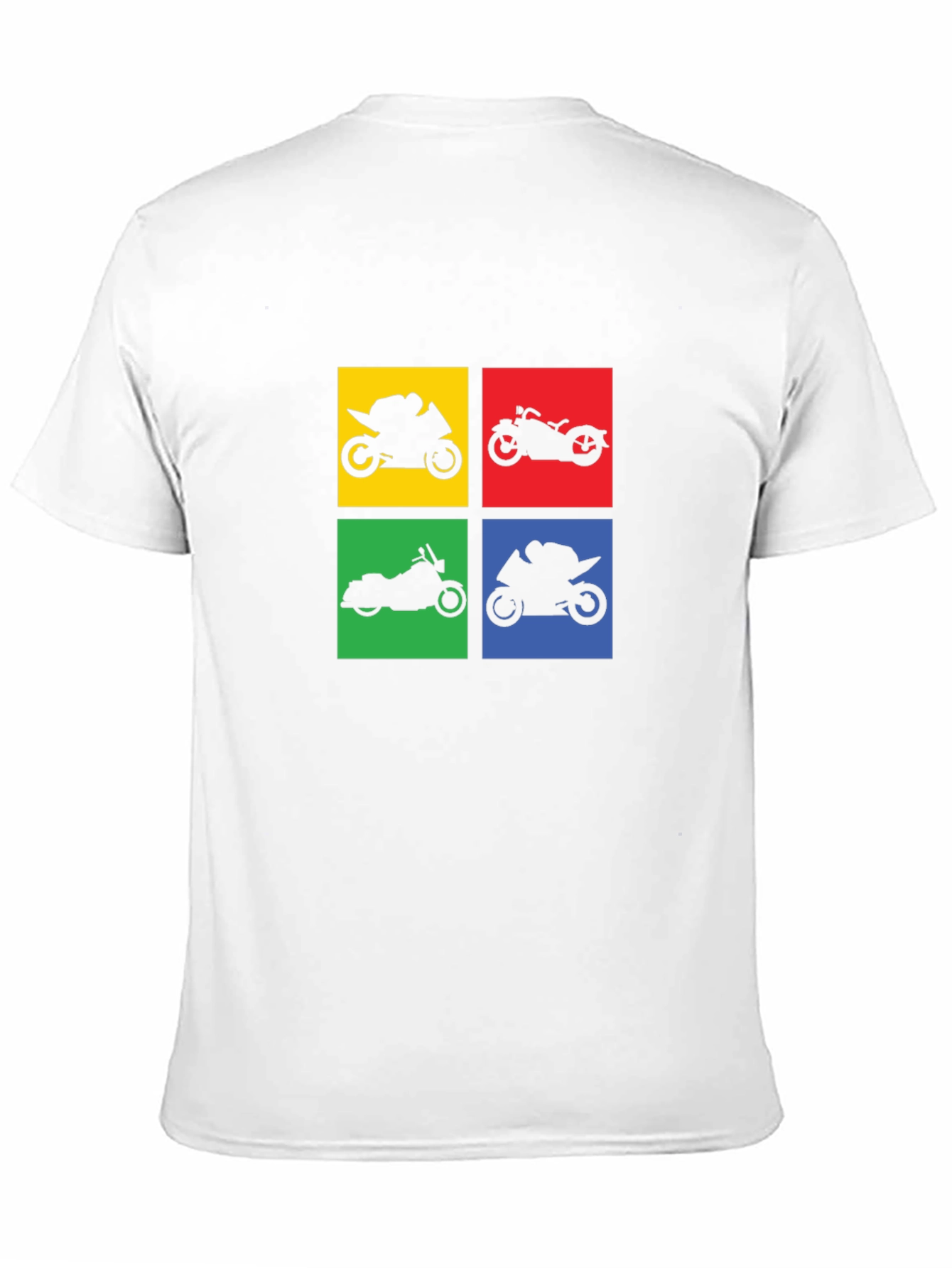 Motorcycle Silhouette Graphic T-Shirt - Black