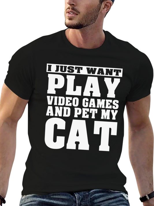 Video Game & Cat Lover T-Shirt