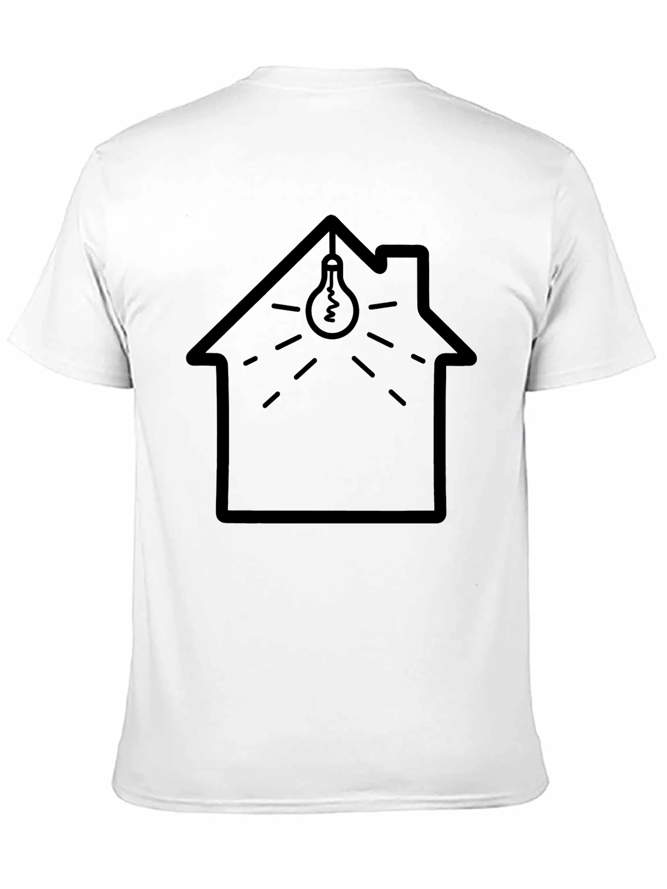 House Lightbulb Graphic Tee - Modern Comfort