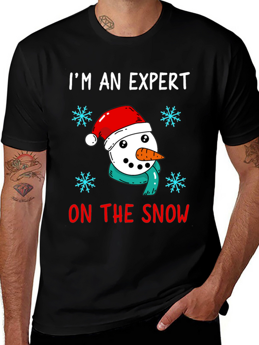 Snow Expert T-Shirt Funny Holiday Tee
