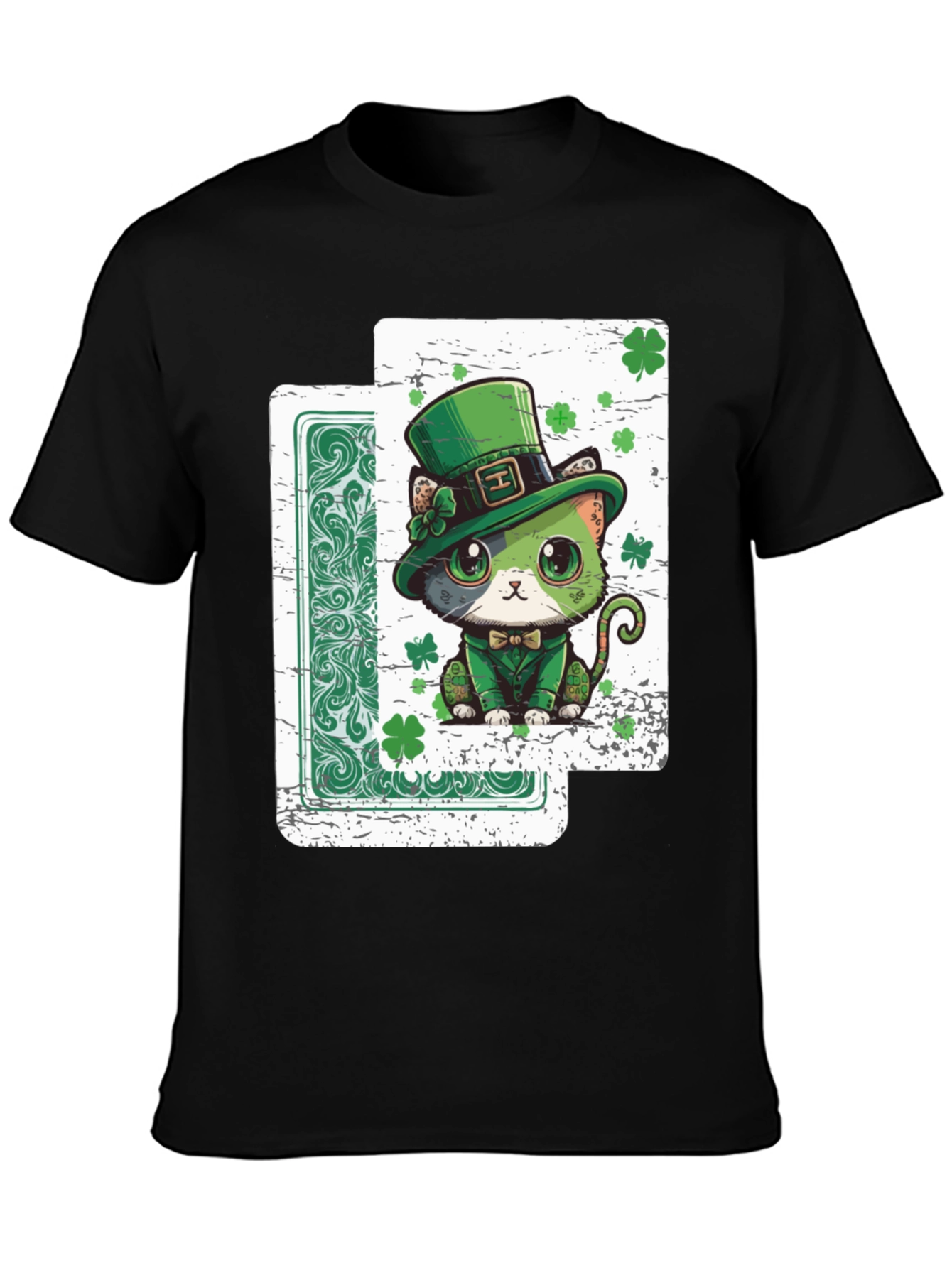 Lucky Cat St. Patricks Day T-Shirt