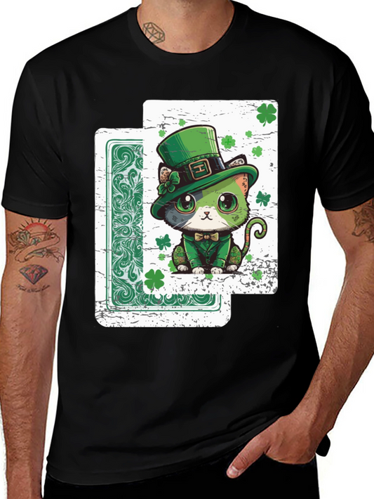 Lucky Cat St. Patricks Day T-Shirt