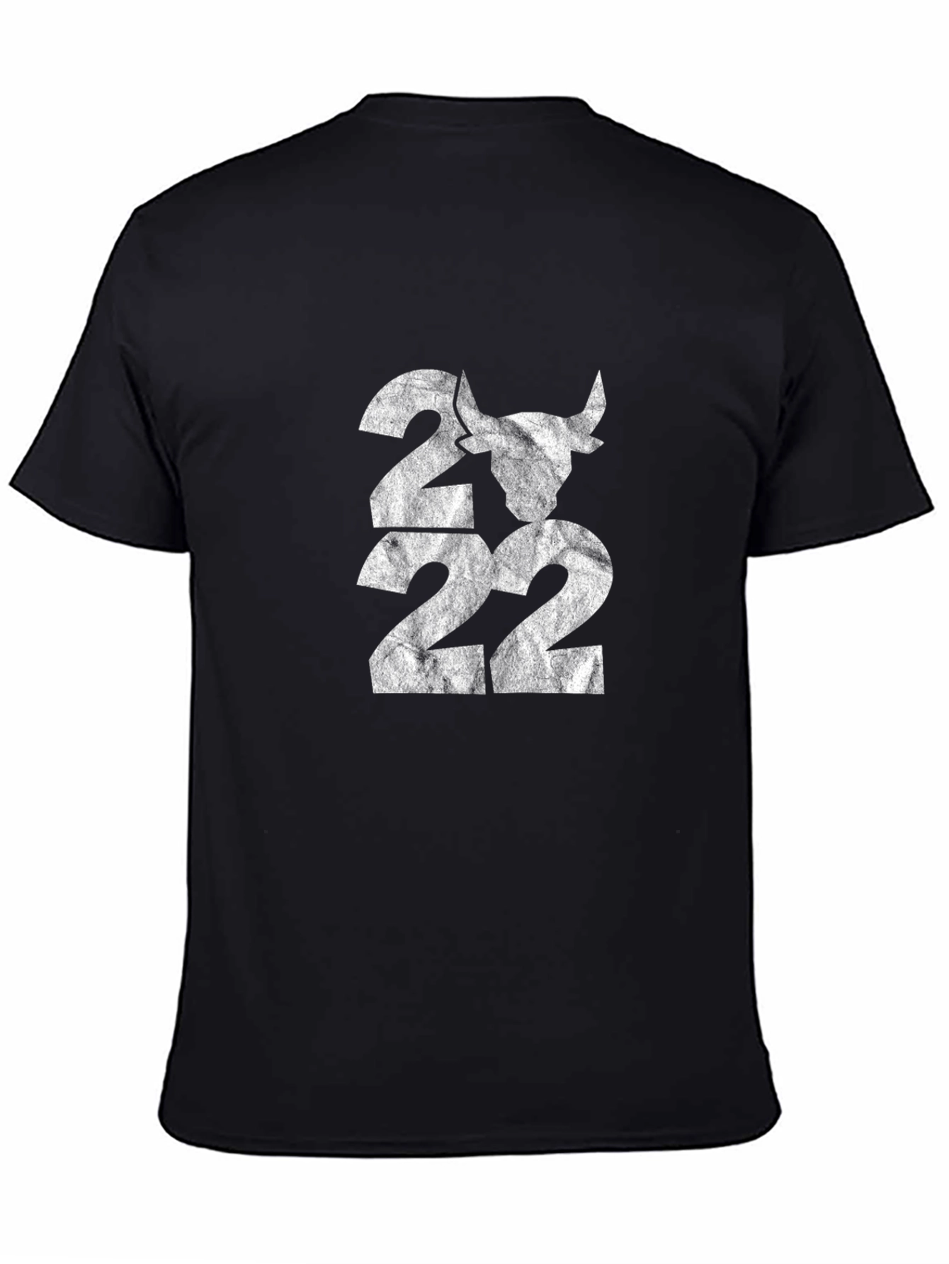 Black Graphic Tee - 2022 Bull Design