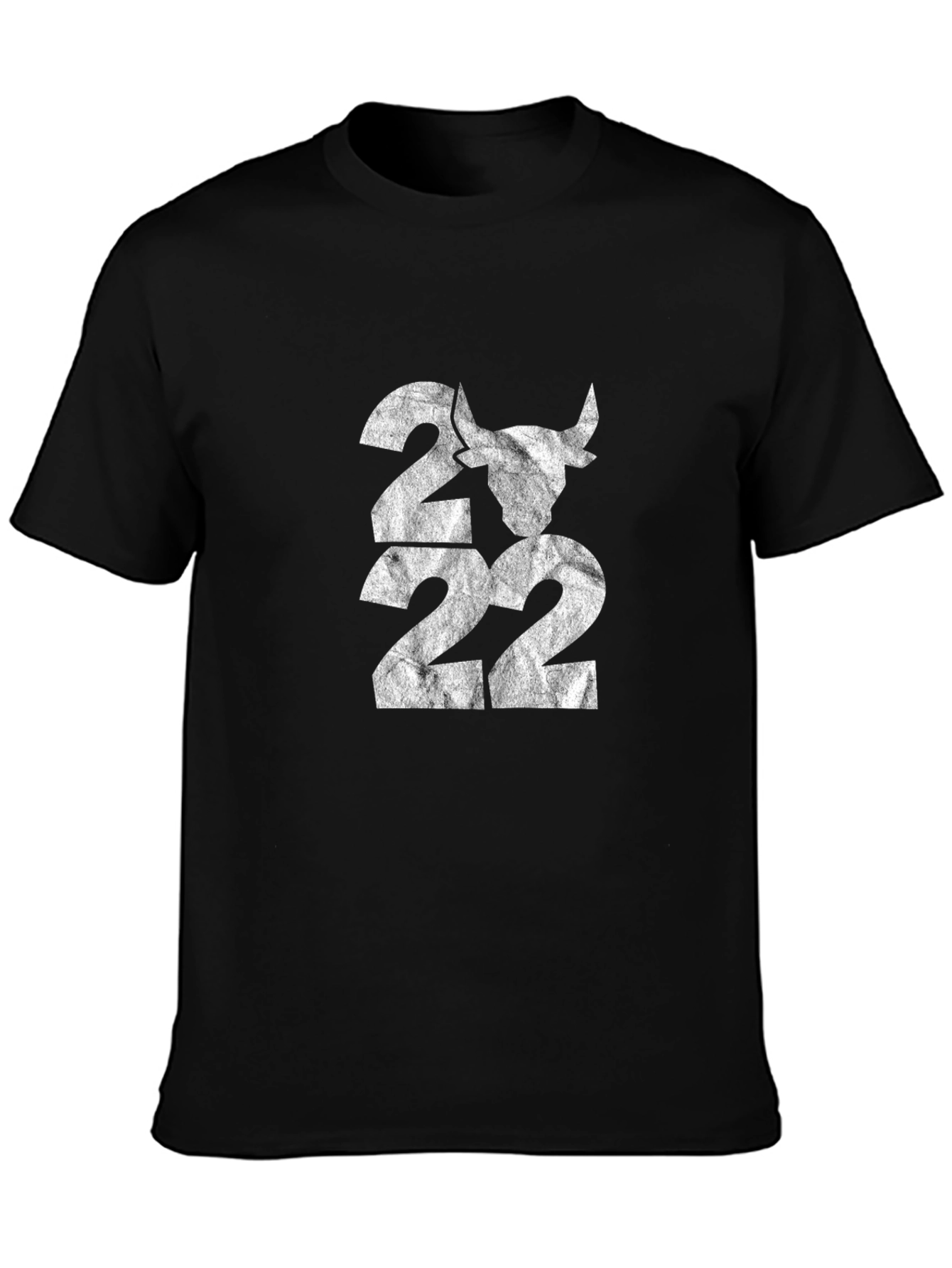 Black Graphic Tee - 2022 Bull Design