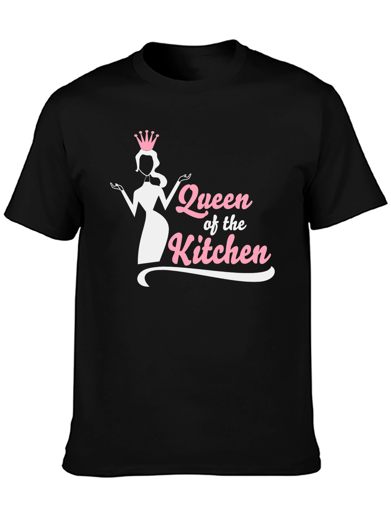 Queen of the Kitchen Black Graphic T-Shirt