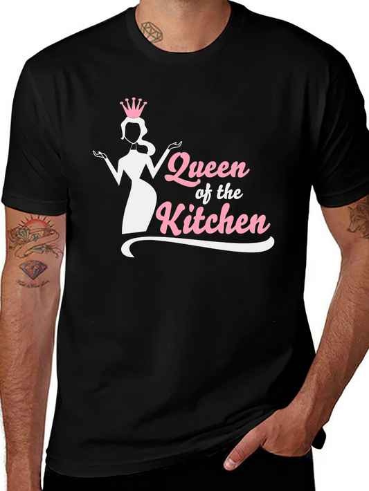 Queen of the Kitchen Black Graphic T-Shirt