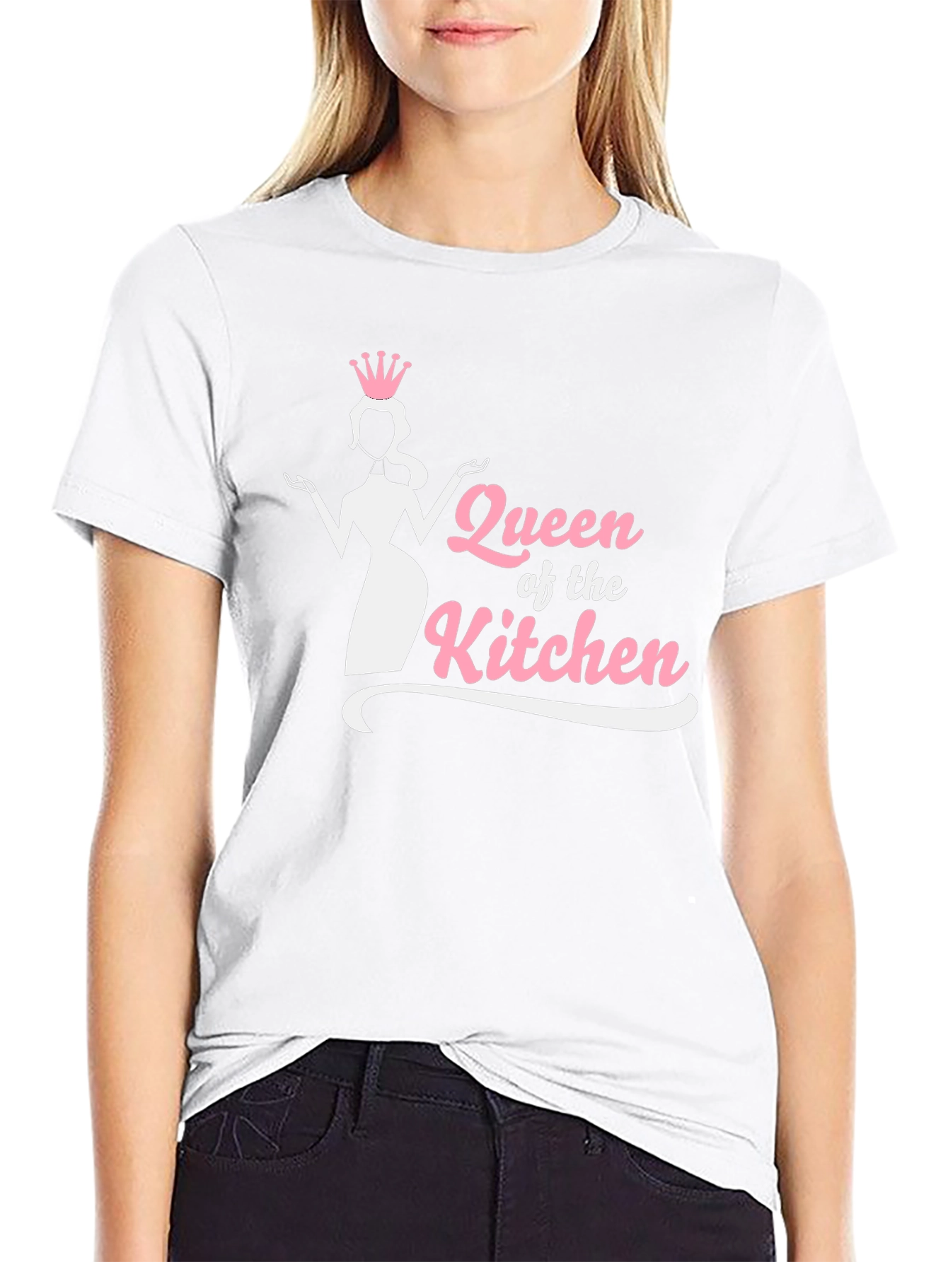 Queen of the Kitchen Black Graphic T-Shirt