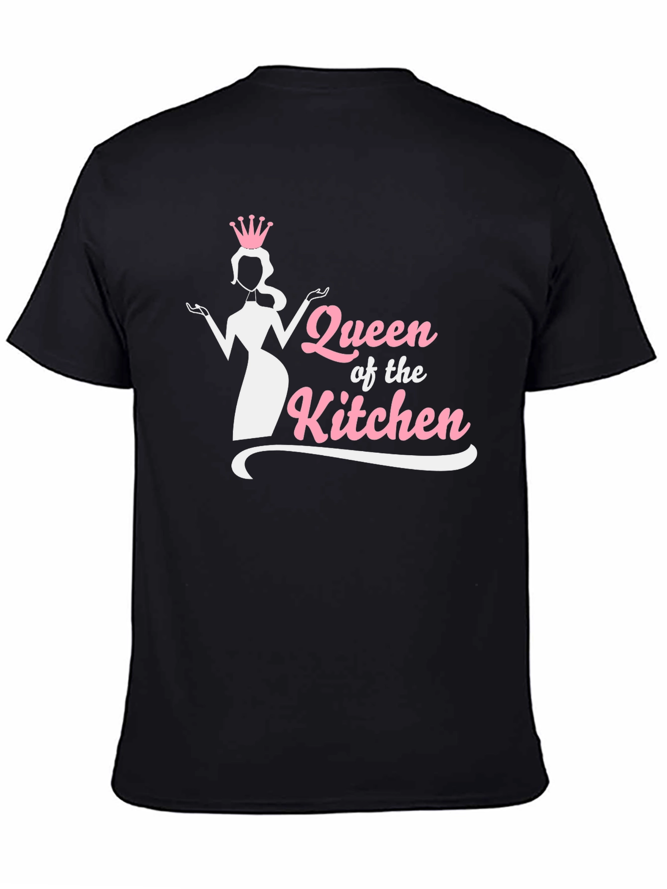 Queen of the Kitchen Black Graphic T-Shirt