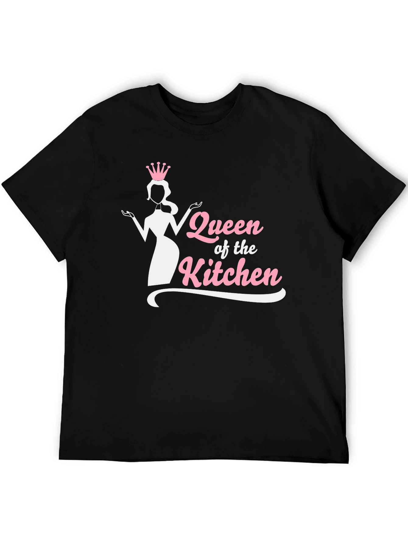 Queen of the Kitchen Black Graphic T-Shirt