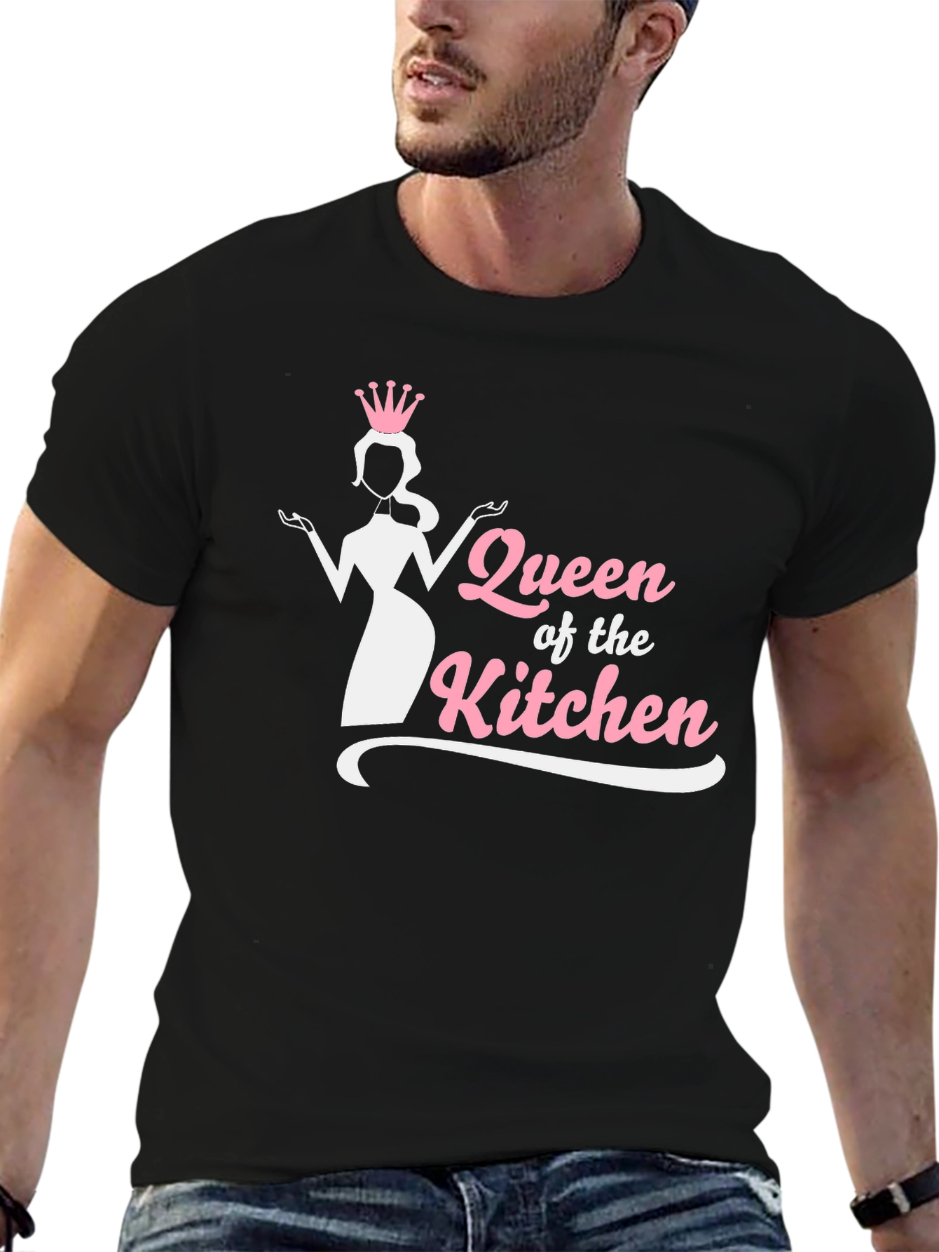Queen of the Kitchen Black Graphic T-Shirt