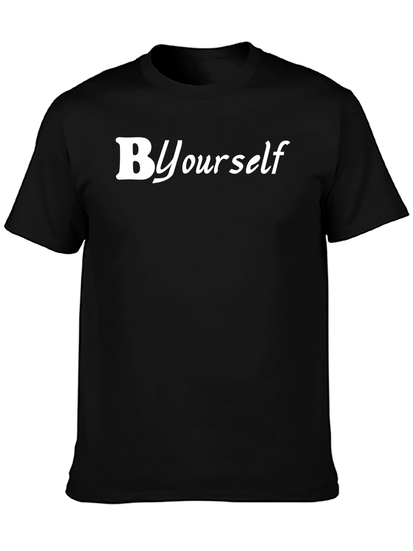 Be Yourself Black Graphic Tee - Trendy & Comfy