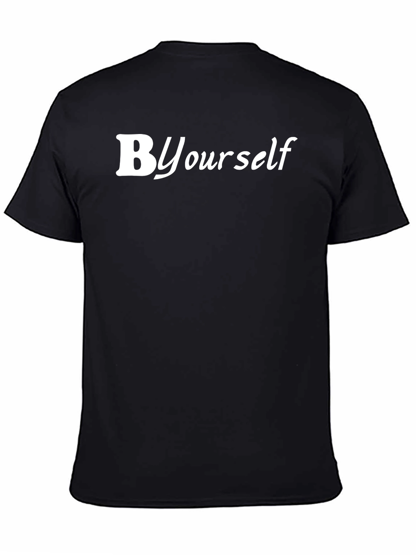 Be Yourself Black Graphic Tee - Trendy & Comfy