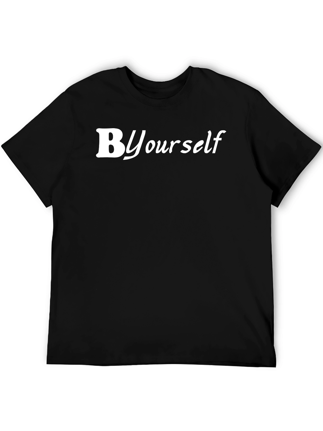 Be Yourself Black Graphic Tee - Trendy & Comfy