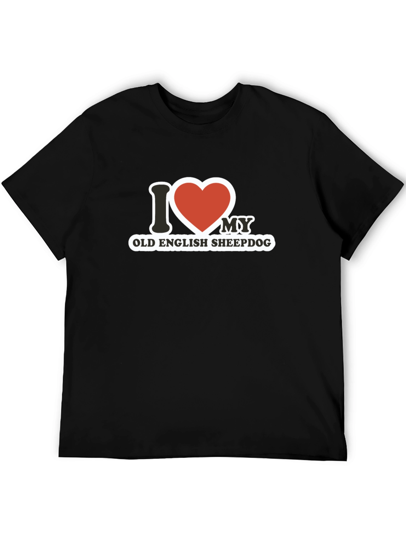 I Love My Old English Sheepdog T-Shirt