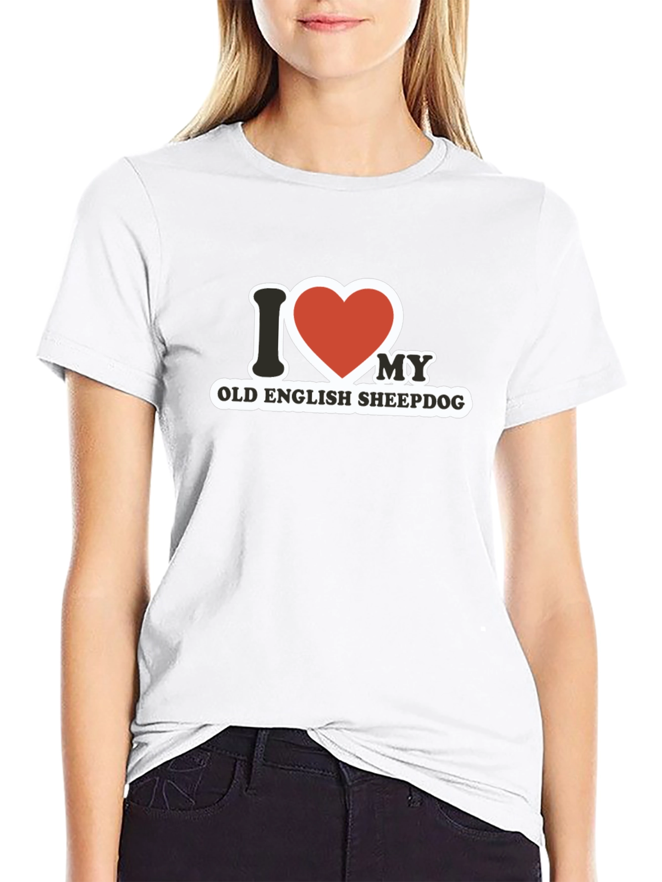 I Love My Old English Sheepdog T-Shirt