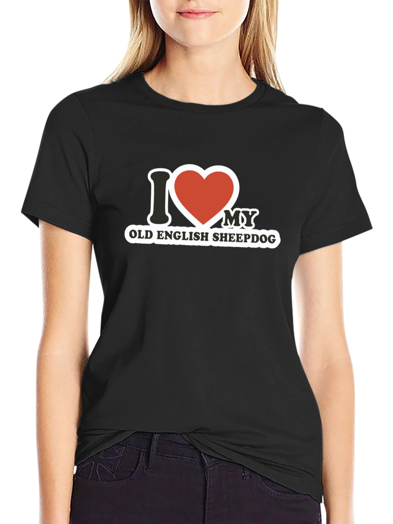 I Love My Old English Sheepdog T-Shirt