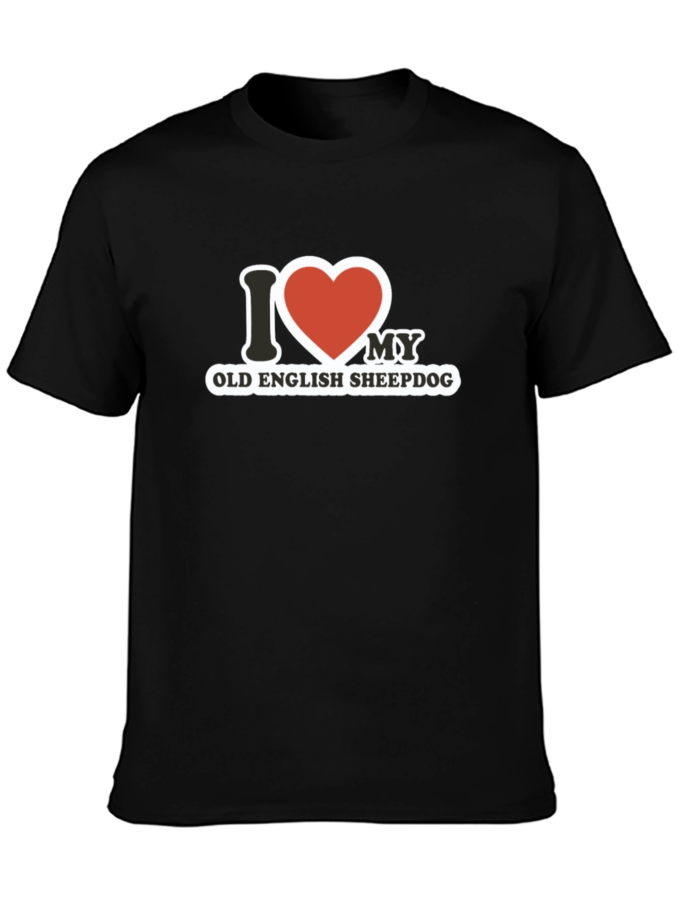 I Love My Old English Sheepdog T-Shirt