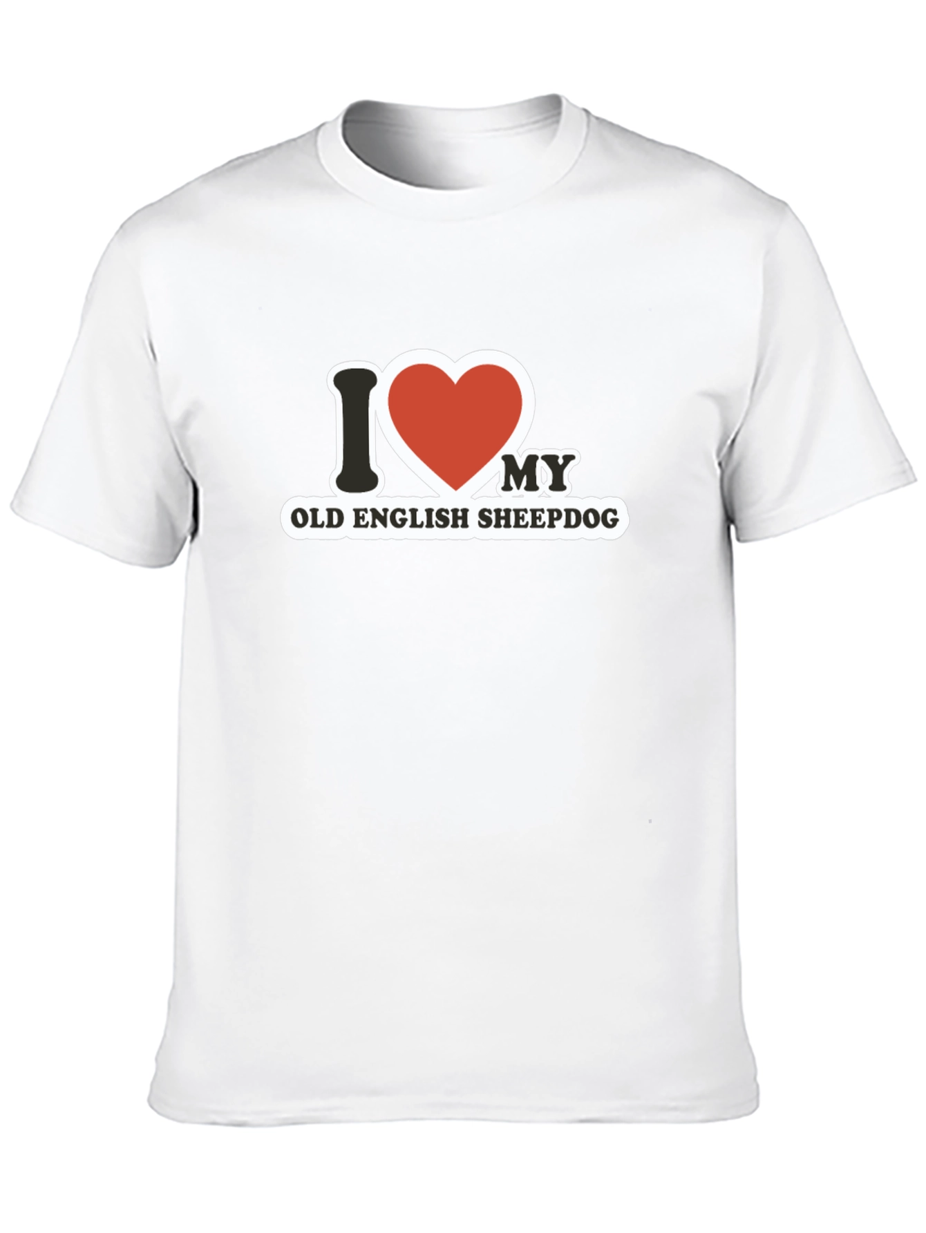 I Love My Old English Sheepdog T-Shirt