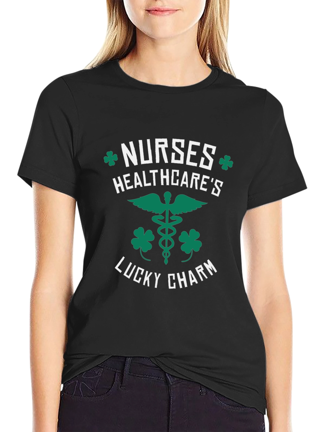 Nurses Healthcares Lucky Charm St. Patricks Day T-Shirt