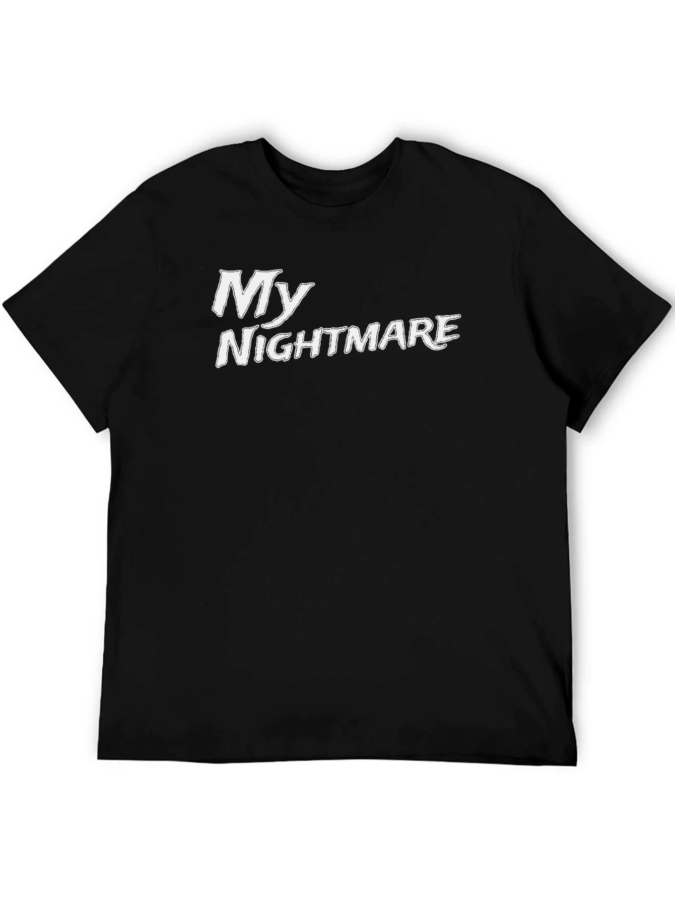 My Nightmare Black Cotton Graphic T-Shirt