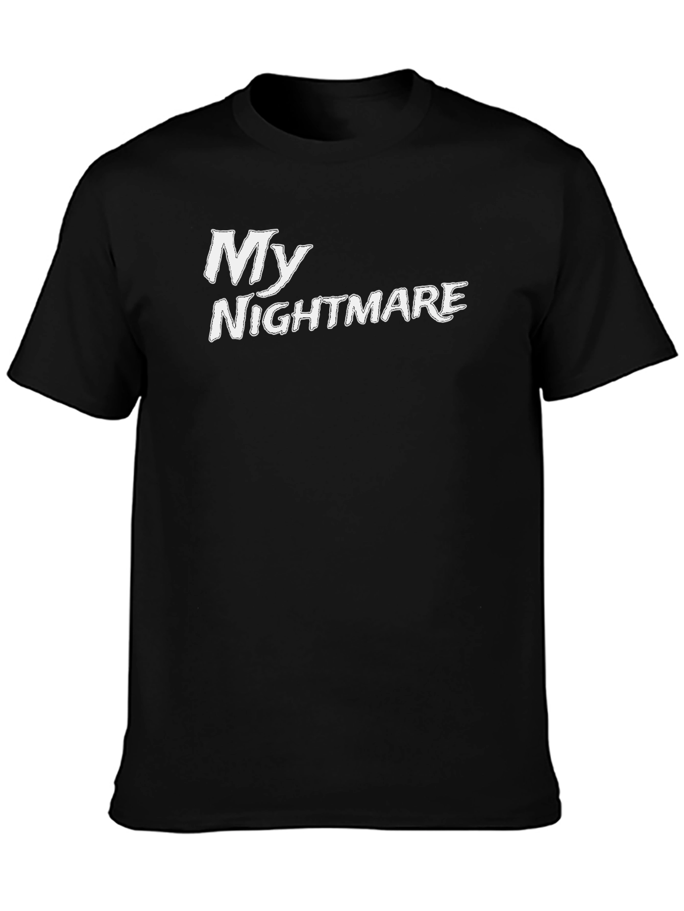 My Nightmare Black Cotton Graphic T-Shirt