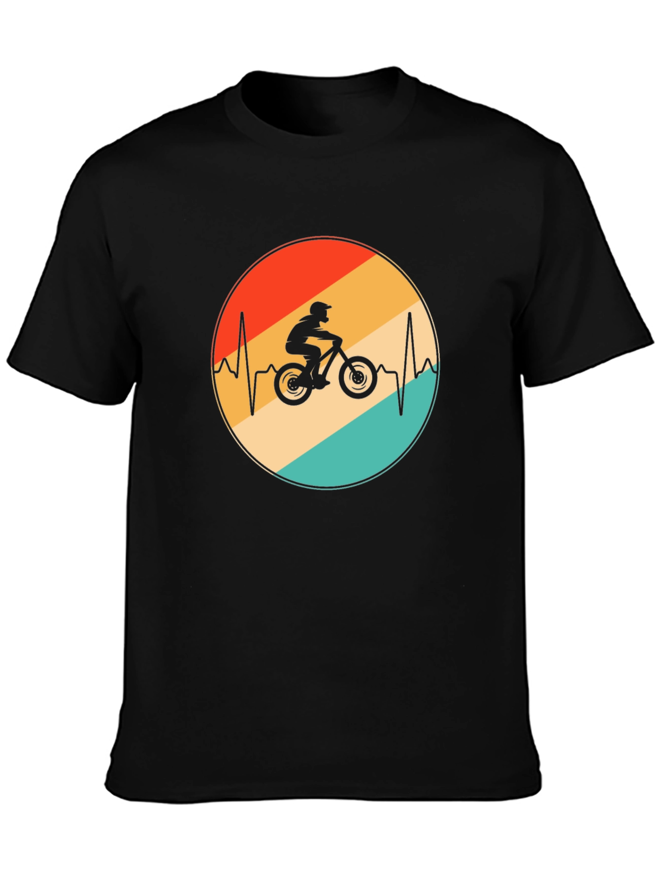 Mountain Bike Heartbeat Graphic Tee