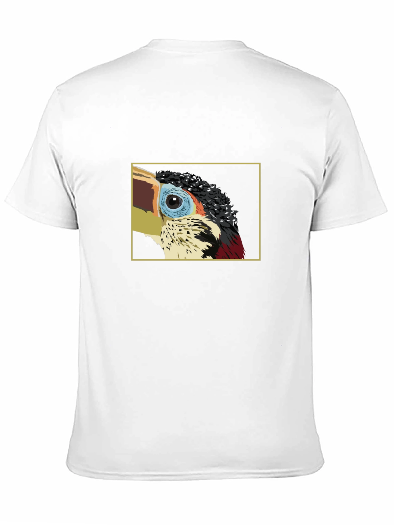 Stylish Black T-Shirt with Bird Graphic