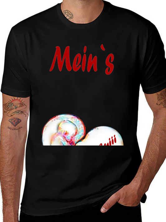 Meins T-Shirt - Black Graphic Tee
