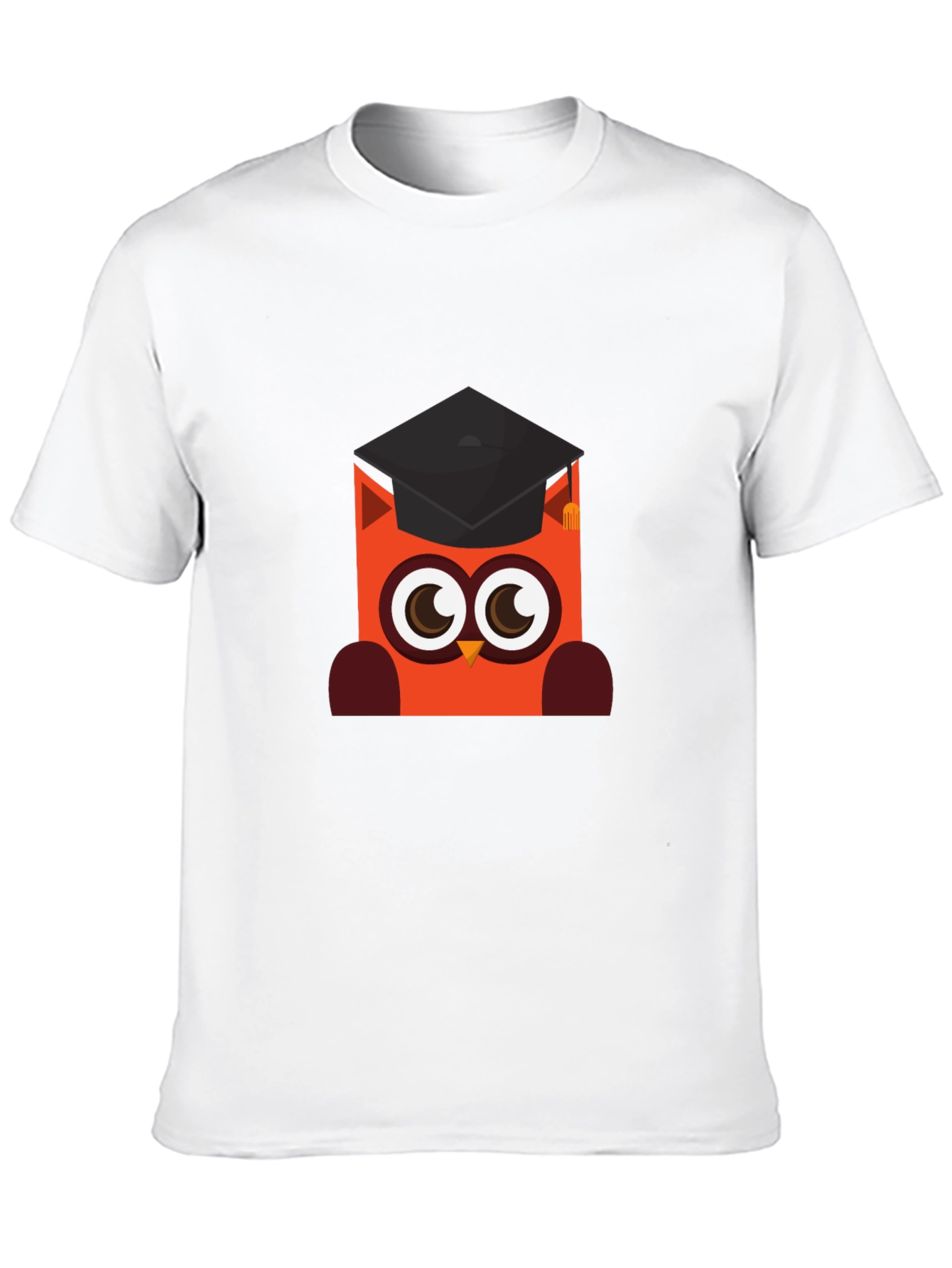 Graduation Owl Graphic Black T-Shirt
