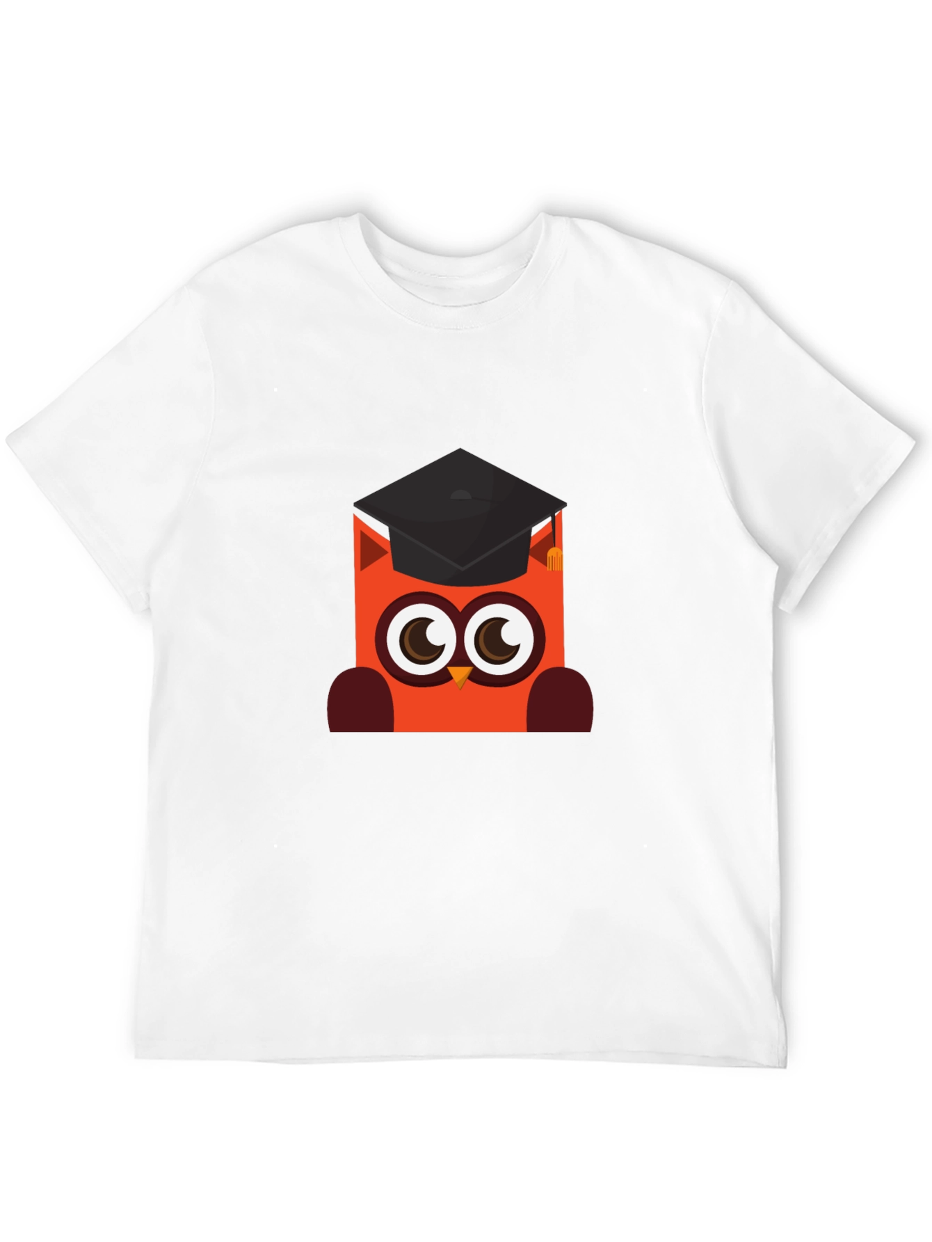 Graduation Owl Graphic Black T-Shirt