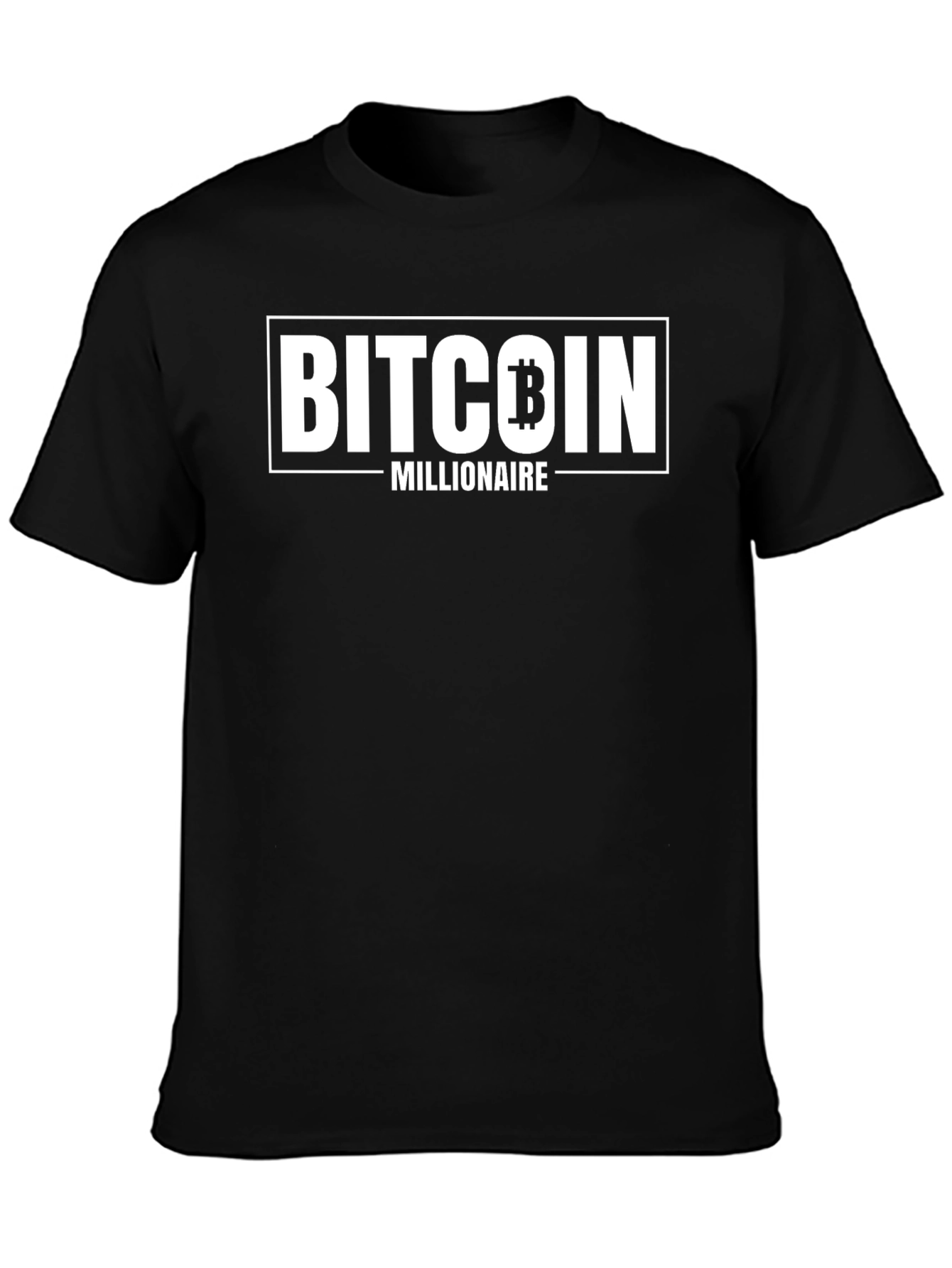 Bitcoin Millionaire Black Graphic Tee