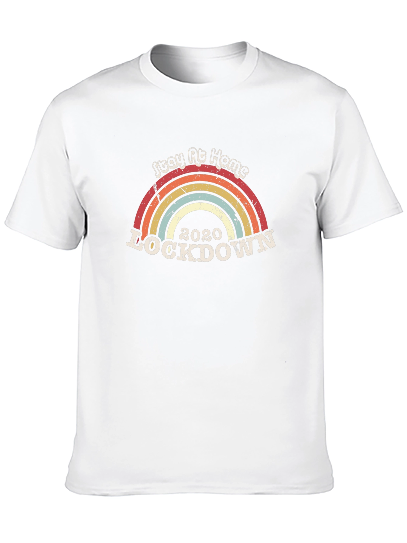 Stay Home Rainbow Lockdown 2020 T-Shirt
