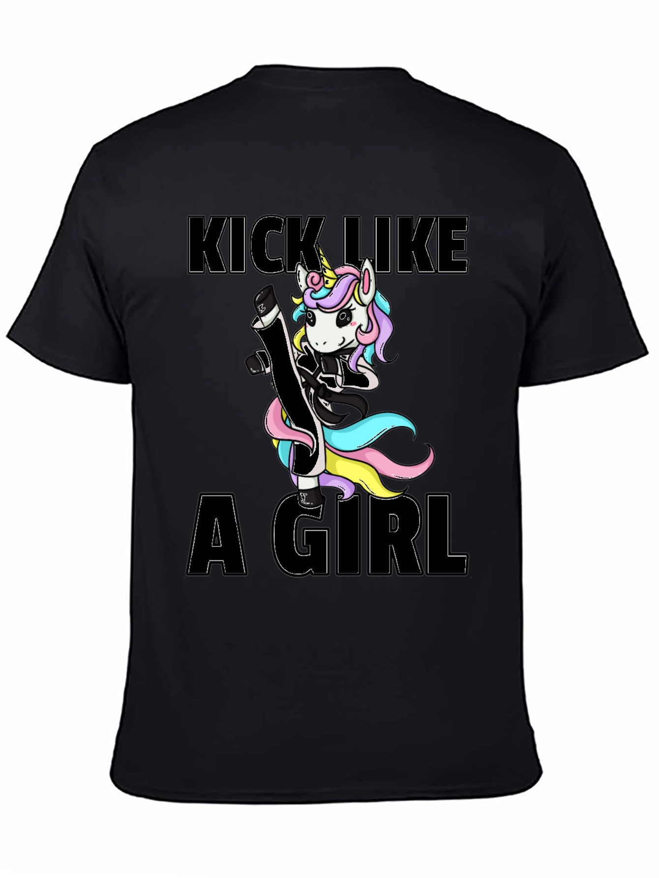 Kick Like A Girl Unicorn T-Shirt