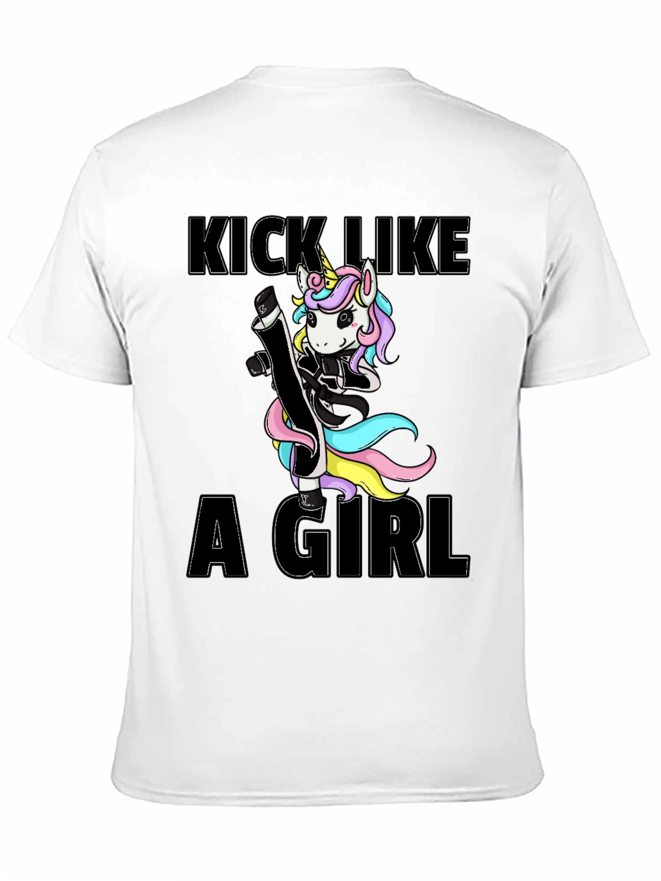 Kick Like A Girl Unicorn T-Shirt