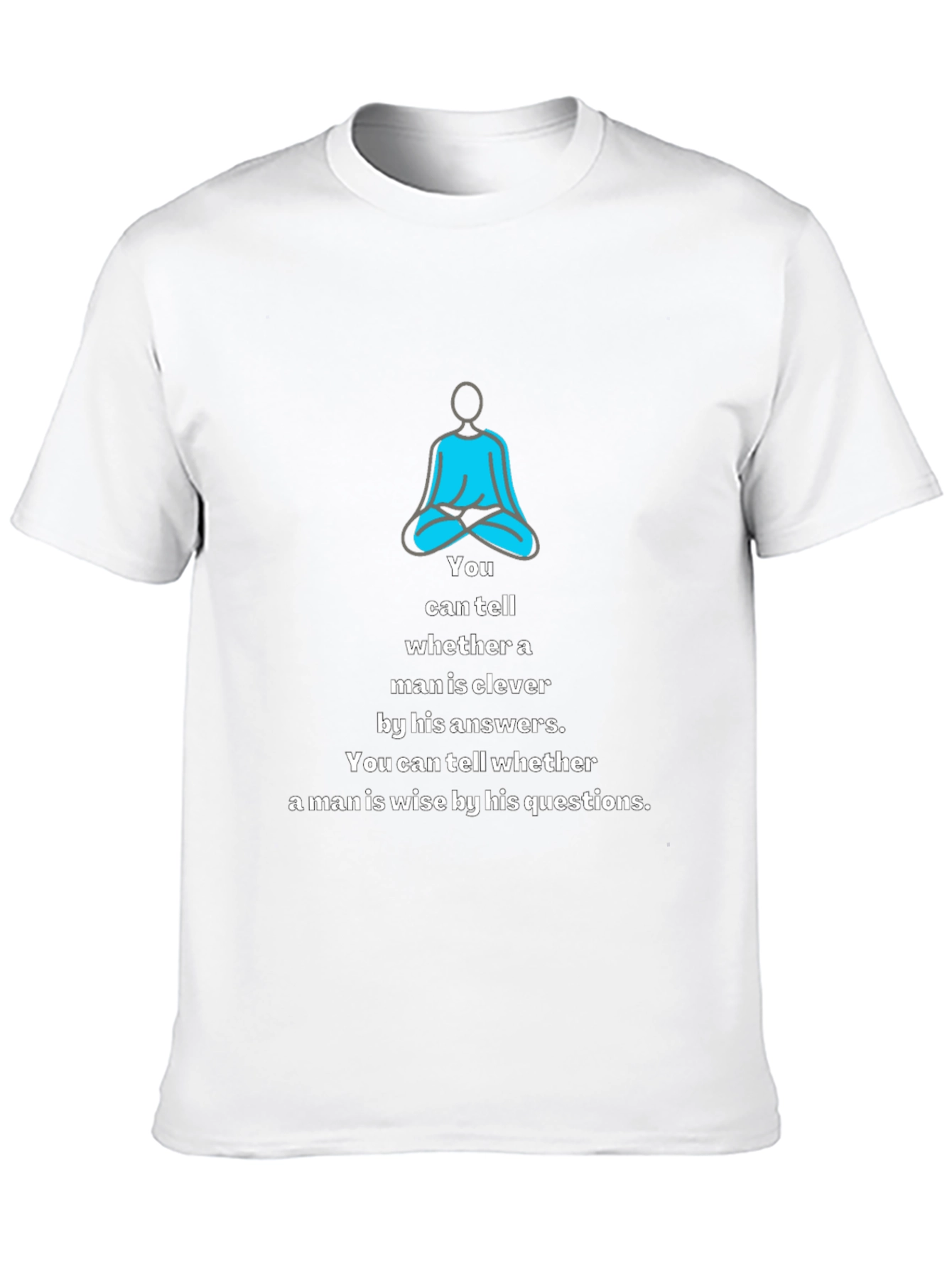 Meditative Wisdom Tee: Clever & Wise Mens T-Shirt