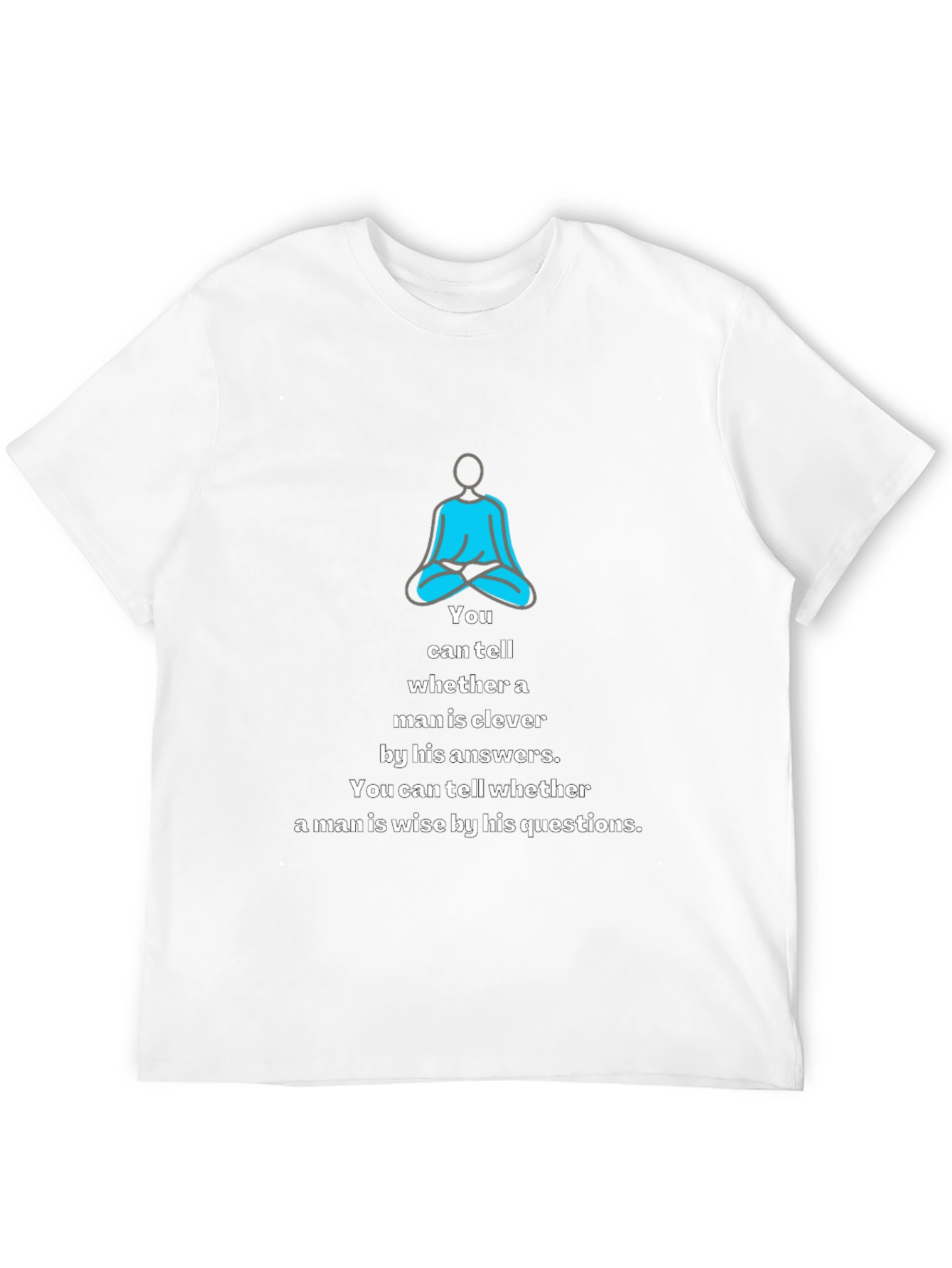 Meditative Wisdom Tee: Clever & Wise Mens T-Shirt