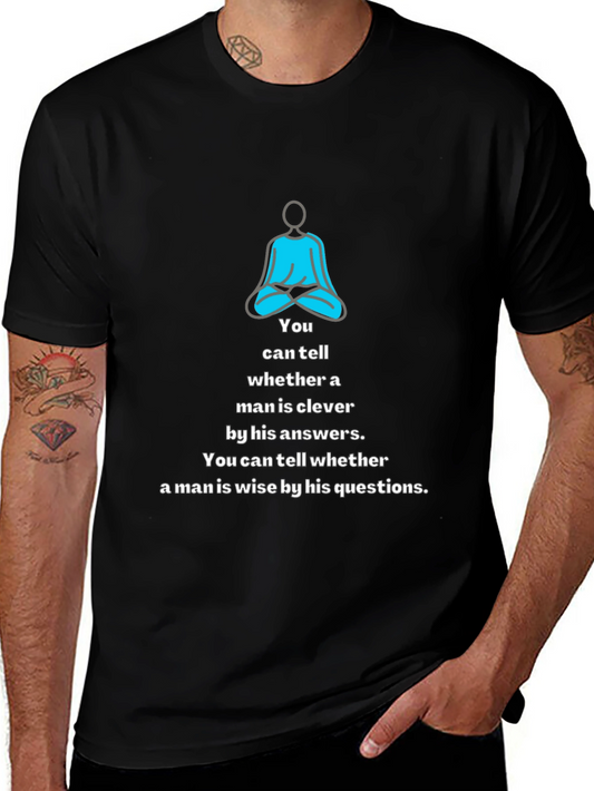 Meditative Wisdom Tee: Clever & Wise Mens T-Shirt